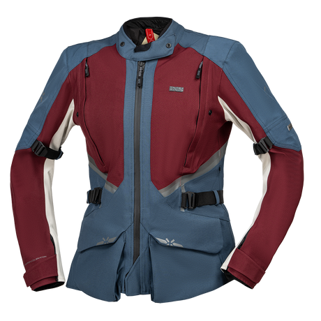 iXS-Damen Tourster-STX 1.0 Laminatjacke - weinrot-blau-cool grey-01