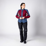 iXS-Damen Tourster-STX 1.0 Laminatjacke - weinrot-blau-cool grey-09