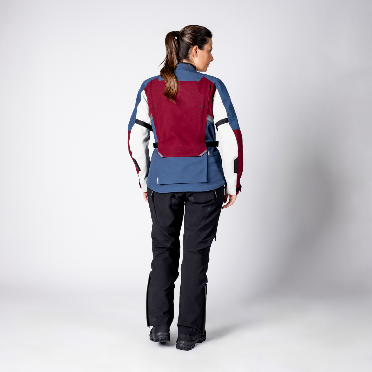 iXS-Damen Tourster-STX 1.0 Laminatjacke - weinrot-blau-cool grey-17