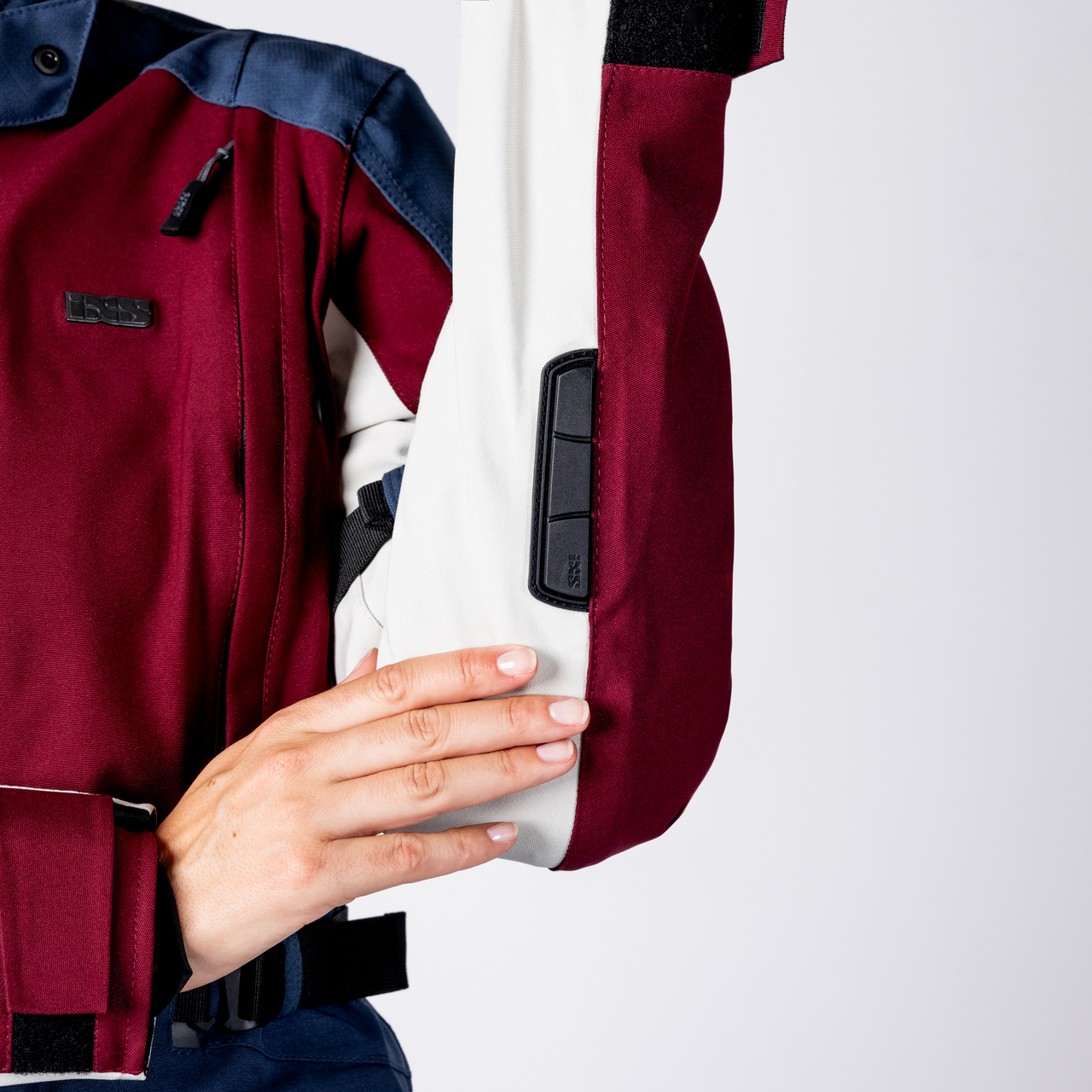 iXS-Damen Tourster-STX 1.0 Laminatjacke - weinrot-blau-cool grey-23