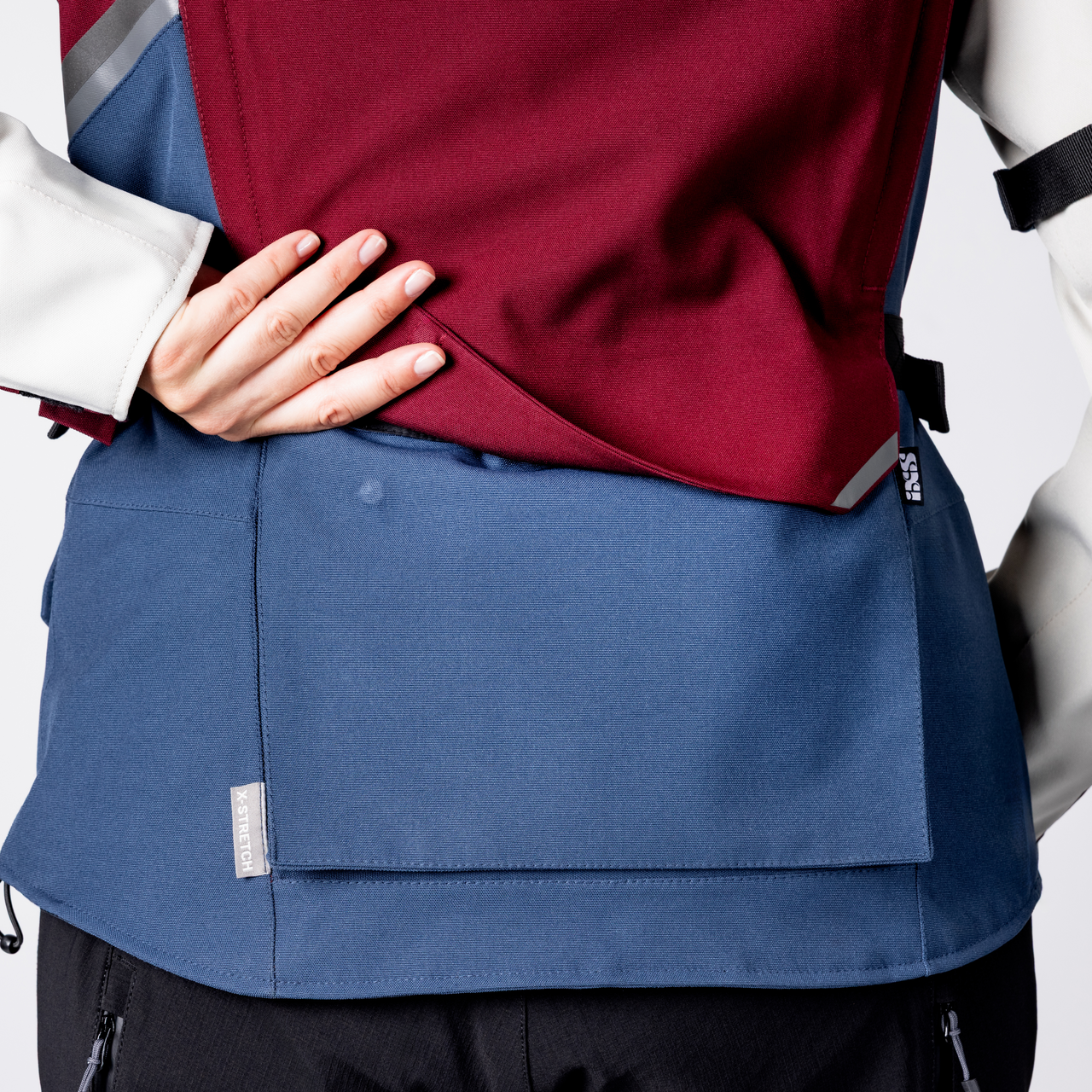 iXS-Damen Tourster-STX 1.0 Laminatjacke - weinrot-blau-cool grey-29