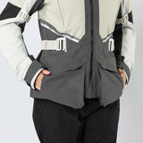 Damen Tourster-STX 1.0 Laminatjacke steingrau-dunkelgrau-schwarz