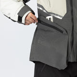 Damen Tourster-STX 1.0 Laminatjacke steingrau-dunkelgrau-schwarz