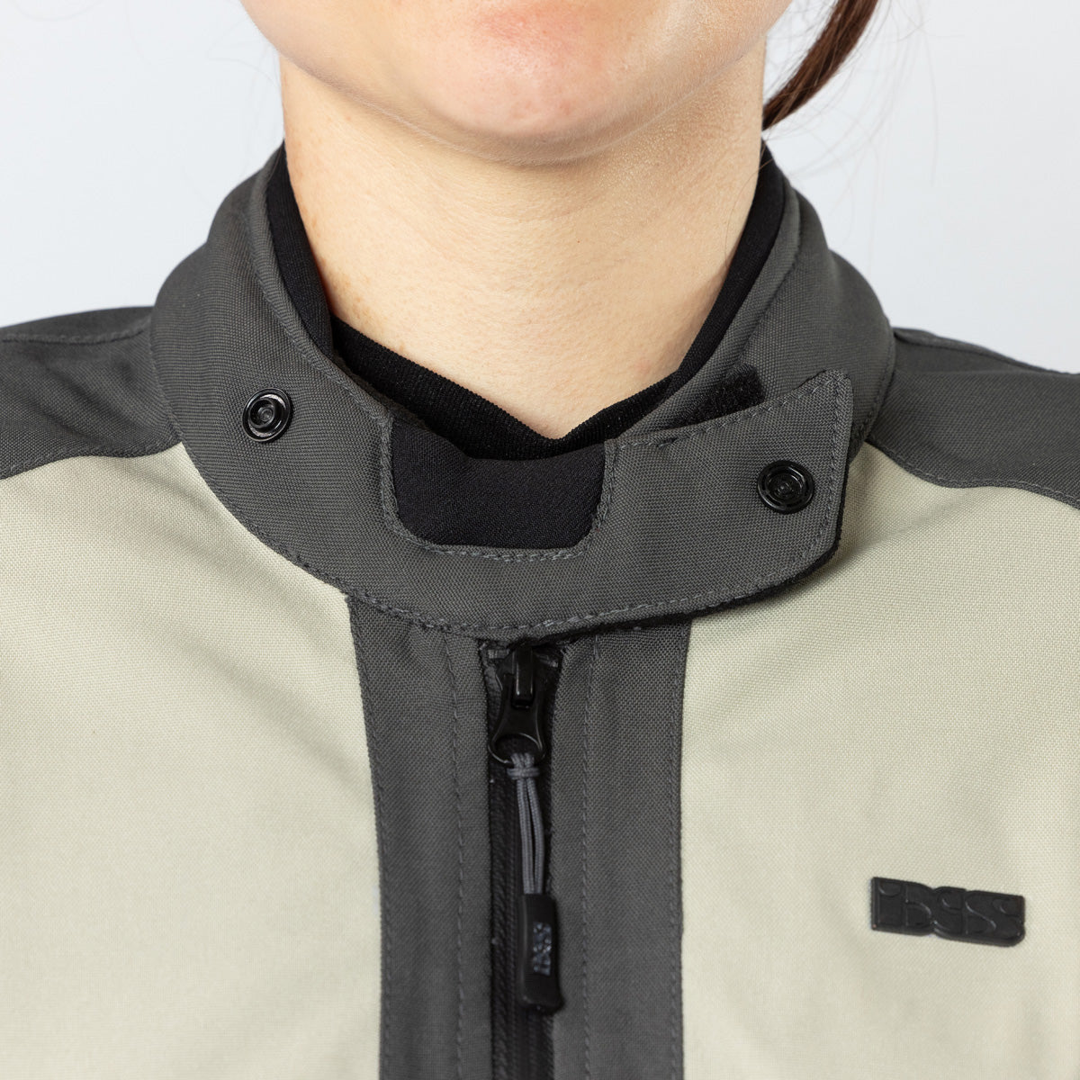 Damen Tourster-STX 1.0 Laminatjacke steingrau-dunkelgrau-schwarz