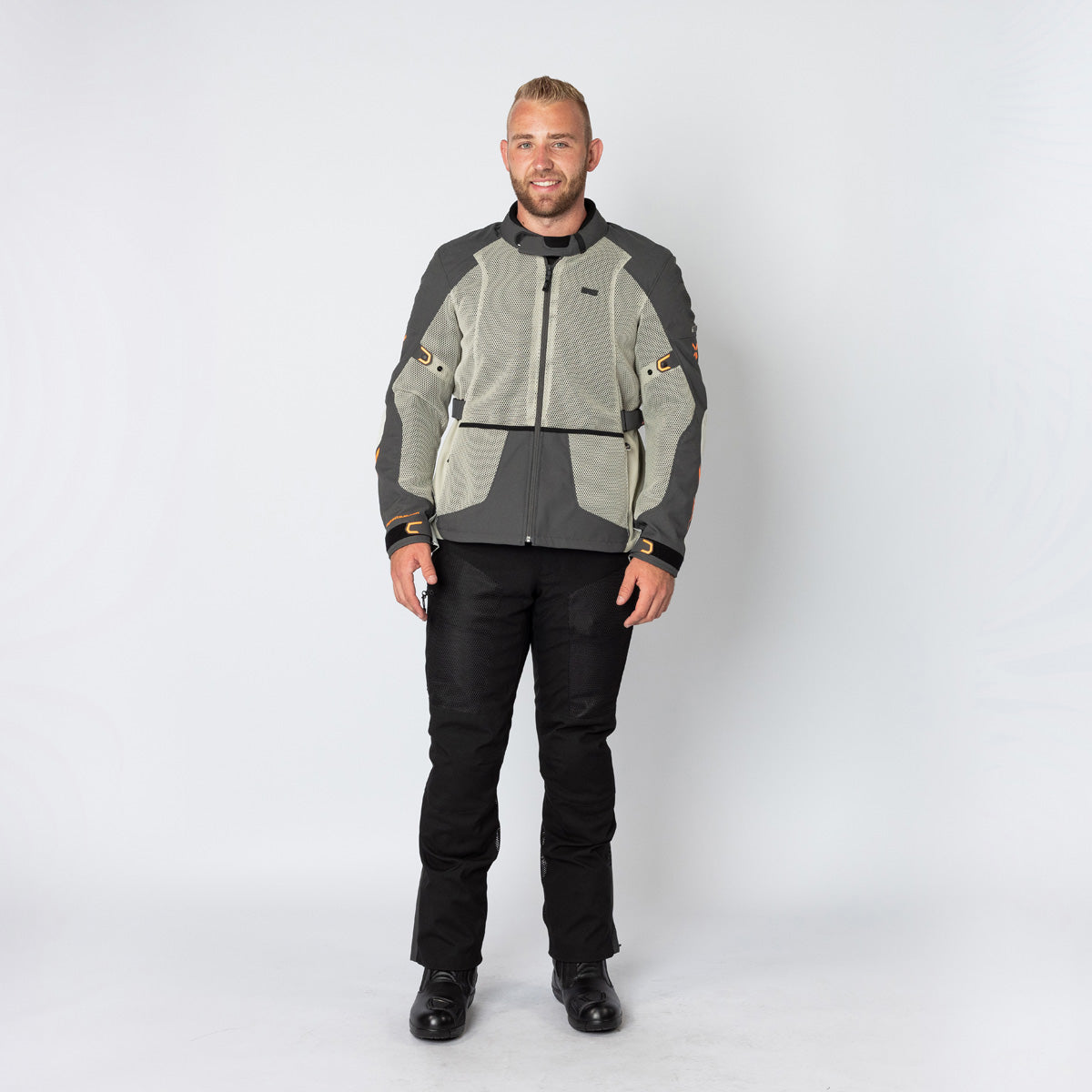 Tourster-BigAir 1.0 Jacke steingrau-dunkelgrau-orange