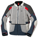 Tourster-BigAir 1.0 Jacke hellgrau-blau-rot