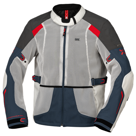 Tourster-BigAir 1.0 Jacke hellgrau-blau-rot