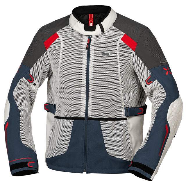 Tourster-BigAir 1.0 Jacke hellgrau-blau-rot