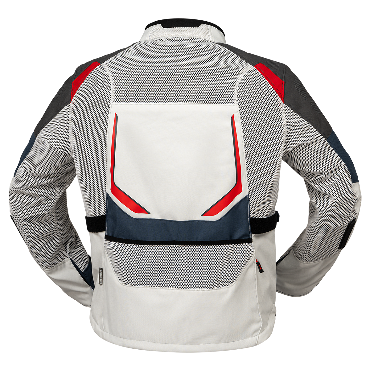 Tourster-BigAir 1.0 Jacke hellgrau-blau-rot