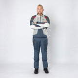 Tourster-BigAir 1.0 Jacke hellgrau-blau-rot