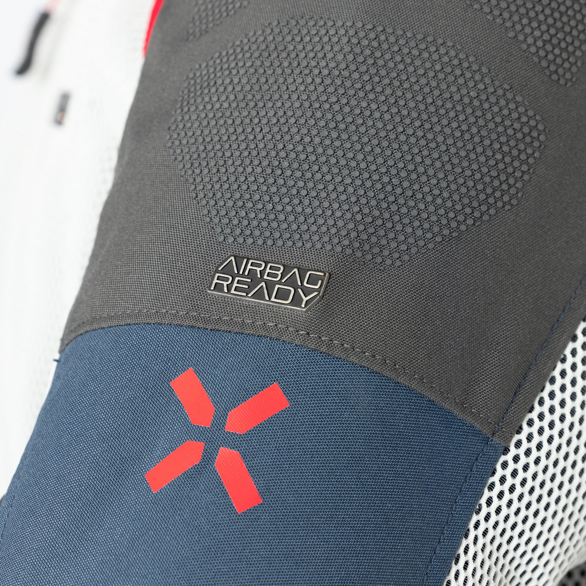 Tourster-BigAir 1.0 Jacke hellgrau-blau-rot