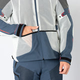 Tourster-BigAir 1.0 Jacke hellgrau-blau-rot