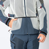 Tourster-BigAir 1.0 Jacke hellgrau-blau-rot