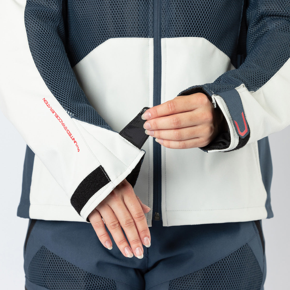 Damen Tourster-BigAir 1.0 Jacke hellgrau-blau-rot