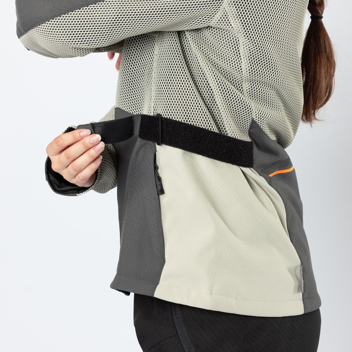 Damen Tourster-BigAir 1.0 Jacke dunkelgrau-steingrau-orange