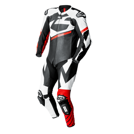 iXS-Ace 1.0 Lederkombi Einteiler - schwarz-weiss-rot-01