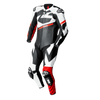 Ace 1.0 traje de cuero pieza - negro-blanco-rojo