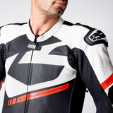 iXS-Ace 1.0 Lederkombi Einteiler - schwarz-weiss-rot-18