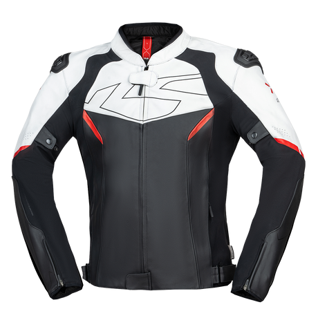 iXS-Ace 1.0 Lederjacke - schwarz-weiss-rot-01