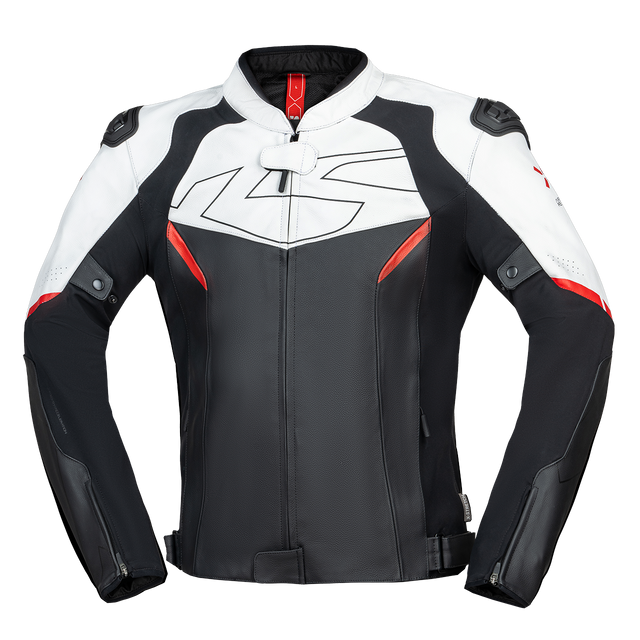 iXS-Ace 1.0 Lederjacke - schwarz-weiss-rot-01