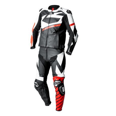 iXS-Ace 1.0 Lederkombi Zweiteiler - schwarz-weiss-rot-01