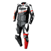 Ace 1.0 tuta in pelle due puntate - nero-bianco-rosso