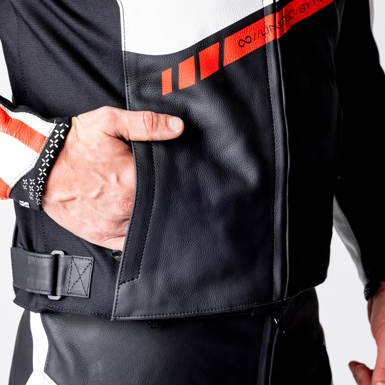 iXS-Ace 1.0 Lederkombi Zweiteiler - schwarz-weiss-rot-20