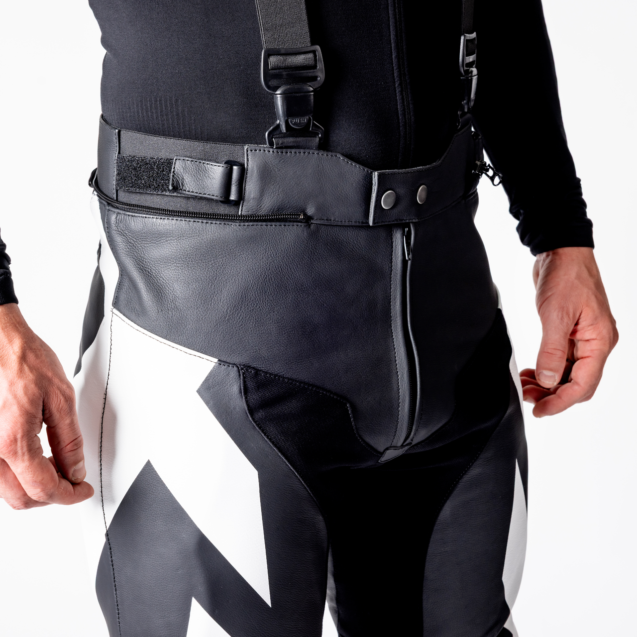 iXS-Ace 1.0 Lederkombi Zweiteiler - schwarz-weiss-rot-32