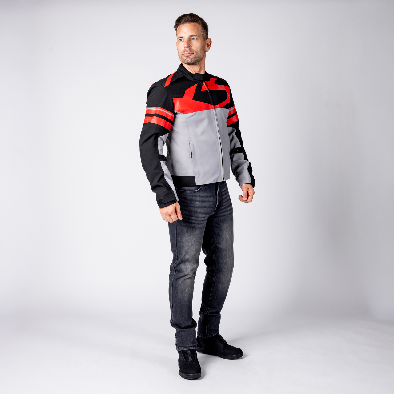 iXS-Rapid-STX 2.2 Laminatjacke - dunkelgrau-schwarz-rot-02