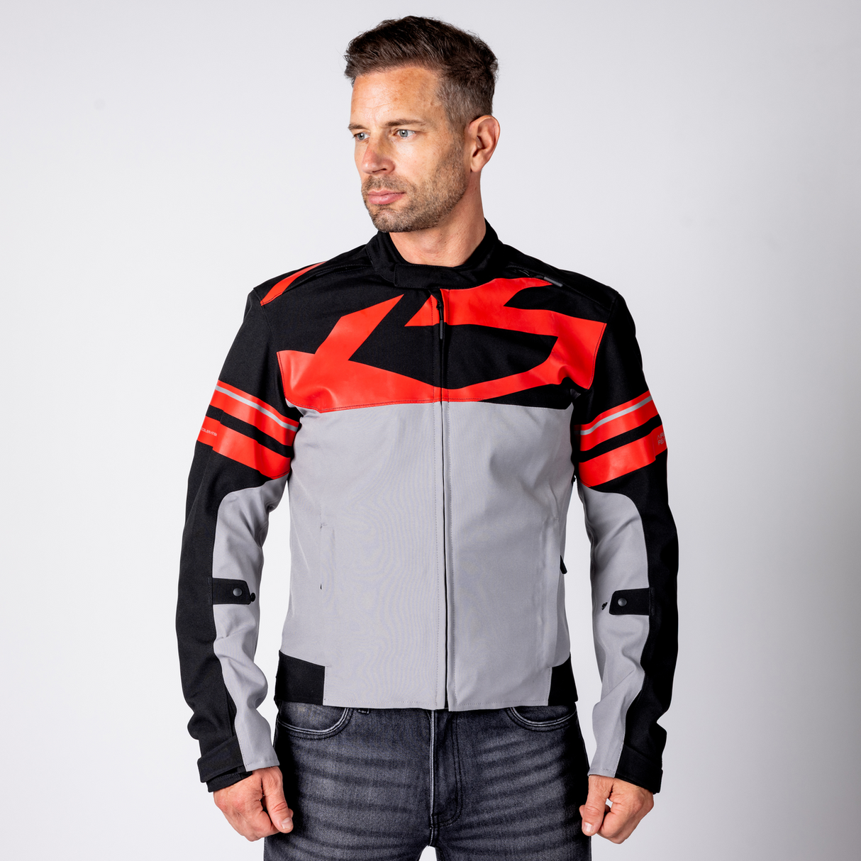 iXS-Rapid-STX 2.2 Laminatjacke - dunkelgrau-schwarz-rot-10