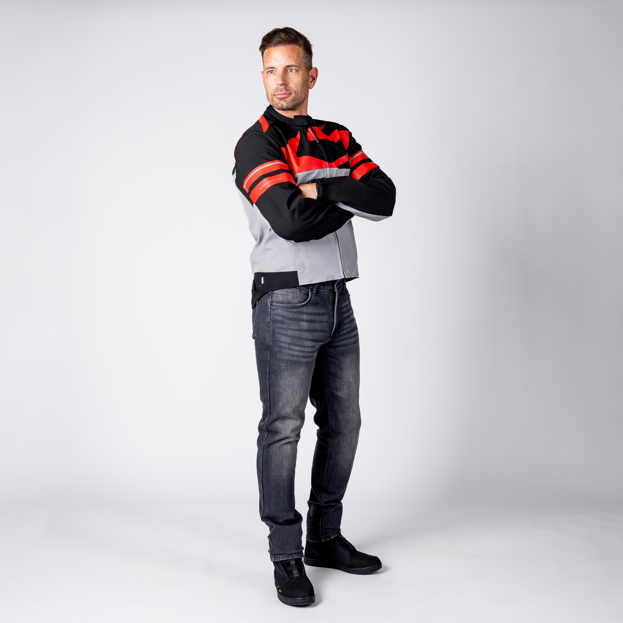 iXS-Rapid-STX 2.2 Laminatjacke - dunkelgrau-schwarz-rot-12