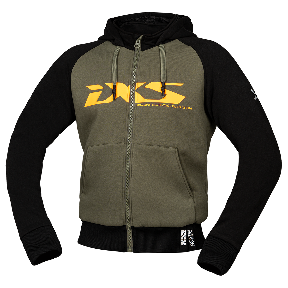 iXS Rapid 1.0 hoodie olive-orange – iXS.com iXS Rapid 1.0 hoodie olive-orange – iXS.com