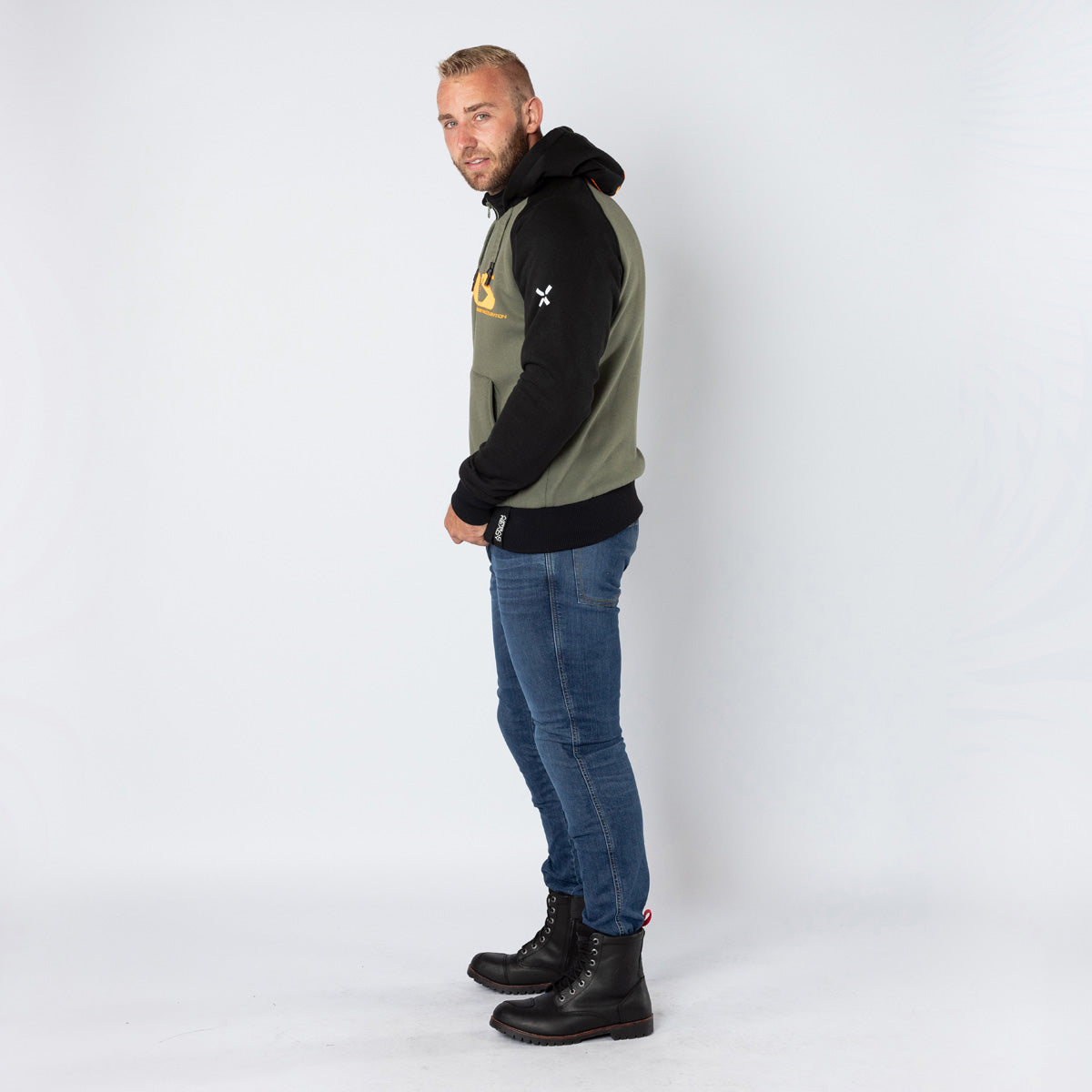 Rapid 1.0 Hoodie oliv-orange