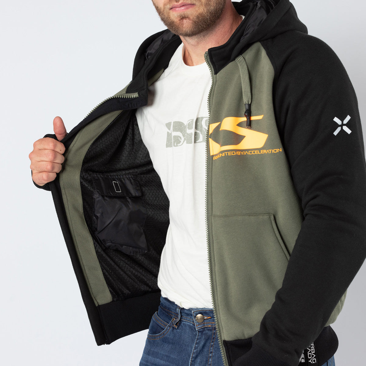Rapid 1.0 Hoodie oliv-orange