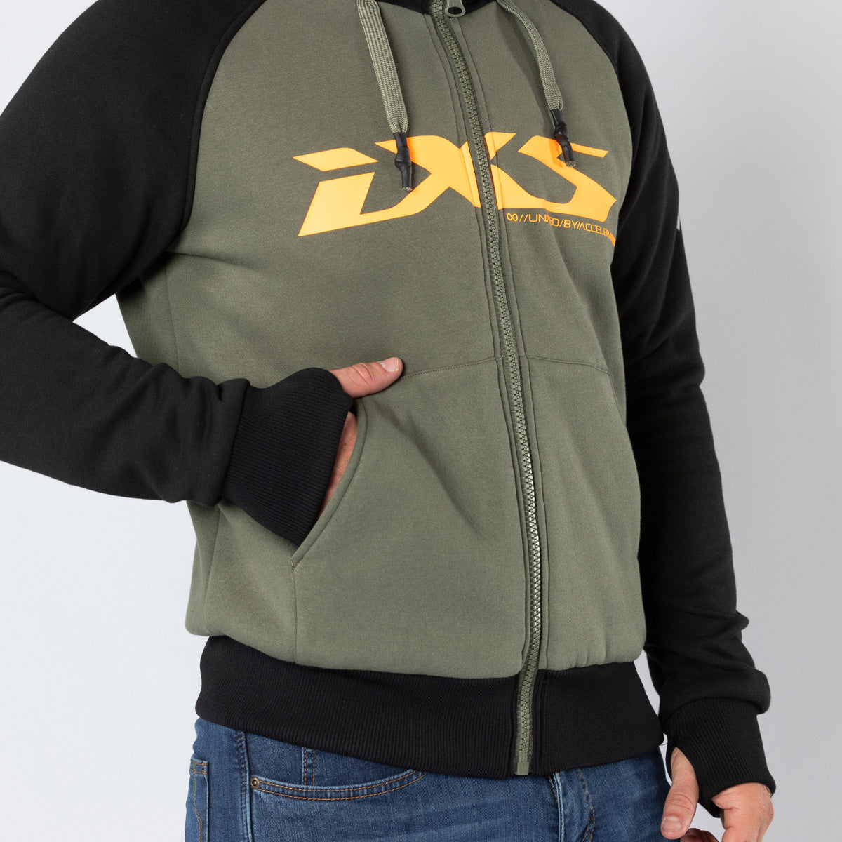 Rapid 1.0 Hoodie oliv-orange