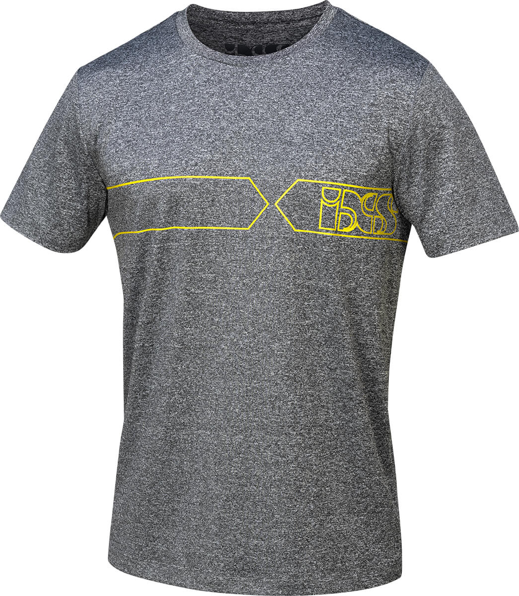 Team T-Shirt Function grau-gelb fluo