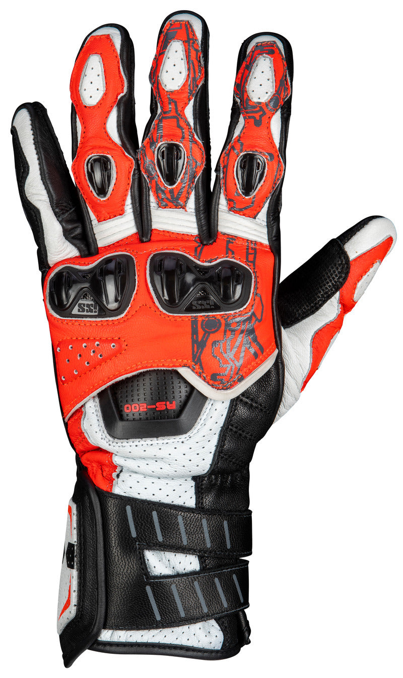 rs handschuhe IXS Sport Glove RS-200 3.0 white-red-black – iXS.com