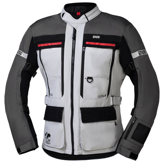 Tour Jacke Montevideo-ST 3.0 hell grau-dunkel grau-schwarz