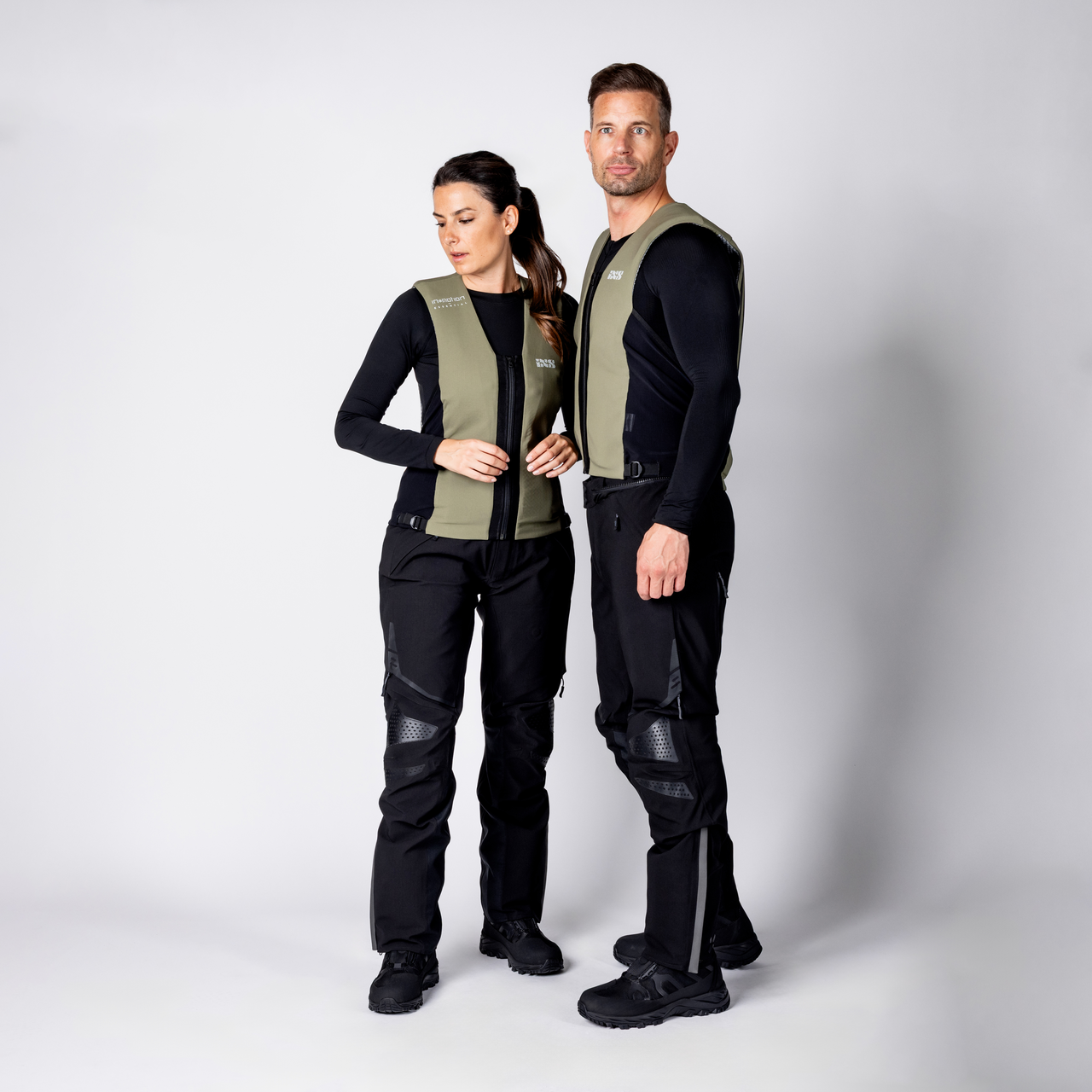 iXS-Airbag Weste IPRO 1.0 - oliv-schwarz-04