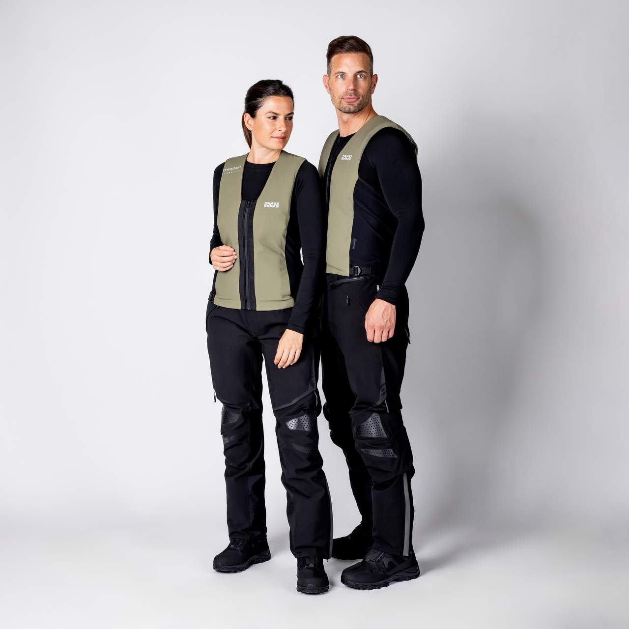 iXS-Airbag Weste IPRO 1.0 - oliv-schwarz-06