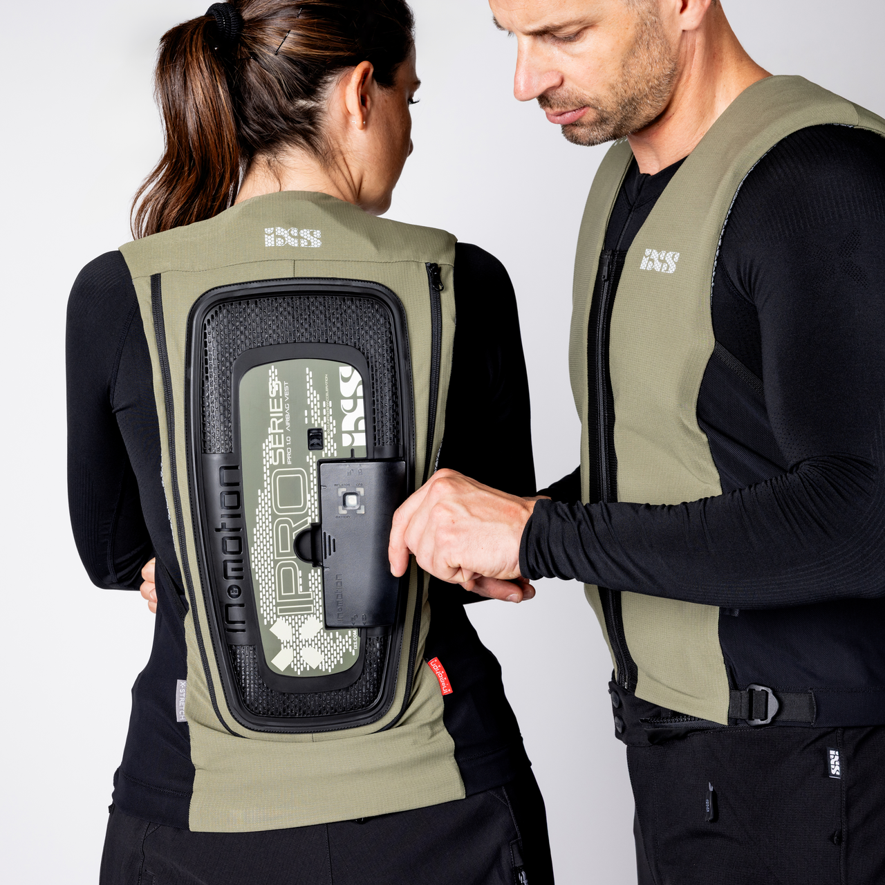 iXS-Airbag Weste IPRO 1.0 - oliv-schwarz-08